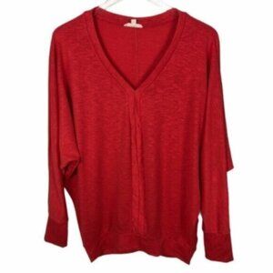 Jane & Delancy | Women's Coral Pink Oversized Marled Knit Top Size Small